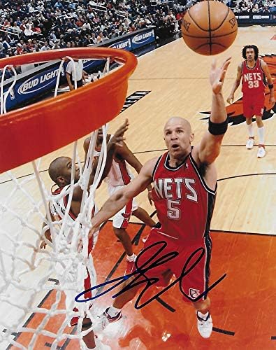 Jason Kidd New Jersey Nets aláírt dedikált Kosárlabda 8x10 fotó,bizonyíték COA