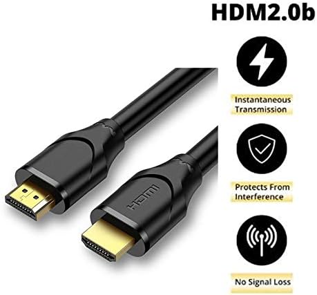 4K-HDMI Kábel 5 Méter Norsimda nagysebességű 18Gbps HDMI 2.0 Kábel,Támogatja a 4K HDR,3D,2160p,1080p,Ethernet, Audio Return 30AWG Fonott HDMI