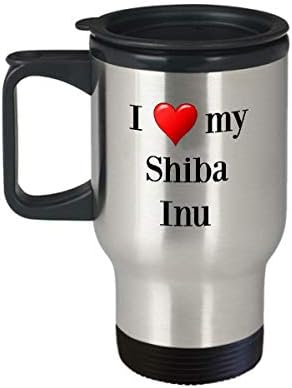 Shiba Inu Utazási Bögre - Hőszigetelt Rozsdamentes Acél Kutya Szerető Bögre Ajándék