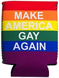 Lehet Hűtők Drumpf.WTF, Hogy Amerika Meleg Újra LGBTQ Pride Flag, Vicces Neoprén Sör, Üdítő Lehet Hűvösebb Ujjú, a Felek