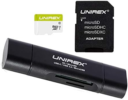 Unirex MSC-128M 128 GB Micro SD U1 5-in-1 Olvasó, valamint SD Adapter