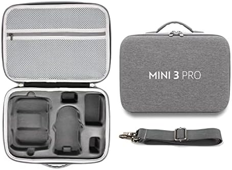 YueLi Mini 3 Pro hordtáska Tároló Táska Kemény Héj Doboz szíj, a DJI Mini 3 Pro Drón Tartozékok (Szürke)