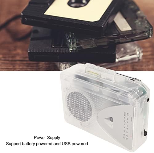 A hordozható Kazettás Walkman Készülék Lejátszó, FM AM Rádió magnó, 3,5 mm Jack, Hangszóró, Kazetta to MP3 Converter,Akkumulátor,