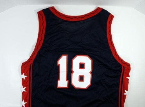1996-97 a Team USA-ban a Kosárlabda 18 Játék Kiadott Haditengerészet Jersey 52+2 DP20246 - NBA Játék Használt
