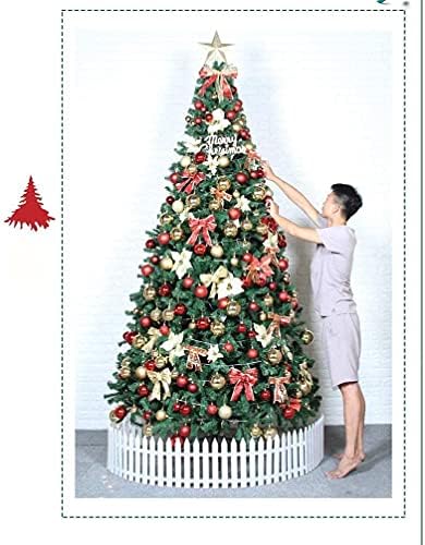 Haieshop karácsonyfa Mesterséges karácsonyfa Díszítés Összecsukható Fém Állvány LED Sok Karácsonyi Dekor Díszek 830(Szín:Zöld;Méret:11.5 FT(350cm))