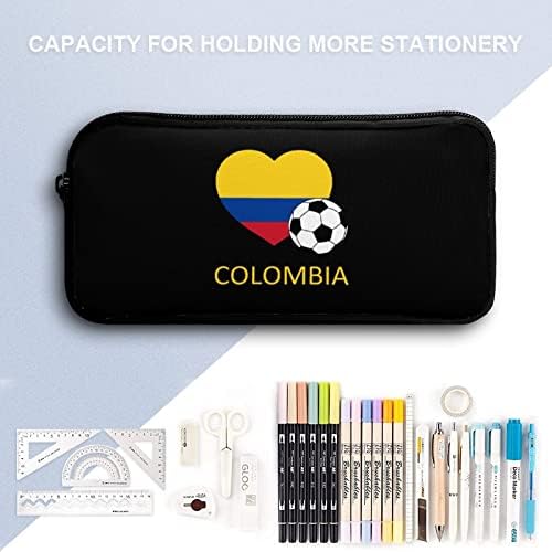A szerelem Kolumbiai Futball tolltartó Nagy Kapacitású Írószer Doboz Smink Táska Tok YHO Design Office Iskola