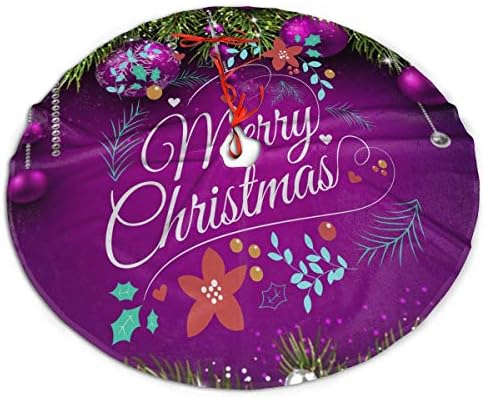LVeShop Boldog Karácsonyt Karácsonyfa Szoknya Luxus Kerek Beltéri Kültéri Lábtörlő Rusztikus Karácsonyfa Ünnepi Dekoráció（30/36/48 Három