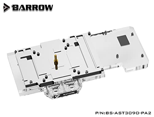 Barrow GPU Víz Blokk az ASUS TUF RTX 3090 v2, aRGB, Nikkel/Plexi