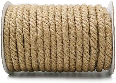 JINYAWEI Olcsó Kötél 10mm Vastag Természetes Juta Kötelet, nagy teherbírású Kötél Kender Sodrott Kábel Makramé String DIY Kézműves