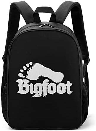 Bigfoot Lábnyom Unisex Hátizsák Könnyű Daypack Divat válltáska Vízzel Üveg Zsebek