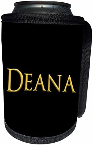 3dRose Deana közös nő nevét az Amerika. Sárga. - Lehet Hűvösebb Üveg Wrap (cc_353701_1)