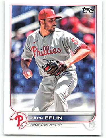 2022 Topps 179 Zach Eflin Philadelphia Phillies Sorozat 1 MLB Baseball Trading Card