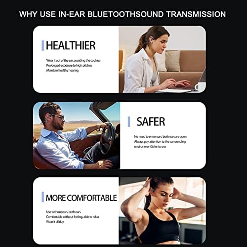Igaz csontvezetéses Koncepció Bluetooth Headset, Nem adja meg A Fülét, Vezeték nélküli Sport, Vízálló, csontvezetéses Koncepció Bluetooth