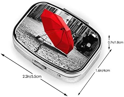 PSVOD Piros Esernyő Hordozható Mini Utazási Napi egy Tabletta Doboz - Tér Tabletta Emlékeztető, Vitamin Doboz