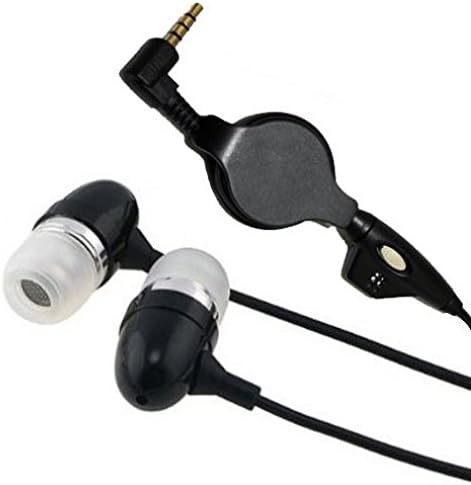 Visszahúzható Headset, kihangosító, Fülhallgató w Fém Mikrofon Fülhallgató Fülhallgató in-Ear Vezetékes [3,5 mm] [Fekete] a Sprint