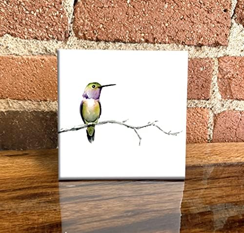 A kolibri a Fióktelep Művészeti Akvarell Díszítő Mozaik (4.25 X 4.25 Keretes)