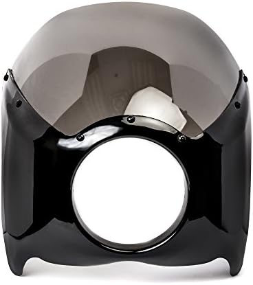 Krator Fekete-Füst Lámpa Spoiler Szélvédő Készlet Kompatibilis a Vespa 50 Ciao Bravo Grande Deluxe