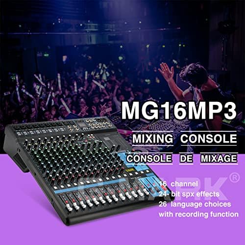 Audio Mixer Bluetooth-G-MARK Professzionális Keverő Usb Interfész hangkártya Konzol Rendszer-16 Csatornás Digitális MP3 Számítógép Bemeneti