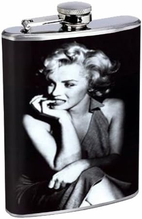 Marilyn Klasszikus Kép 8OZ Rozsdamentes Acél Flaska, D-002