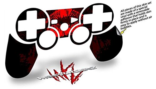WraptorSkinz Nagy Puszit Vörös Ajkak, Fekete Matrica Stílusú Bőr kompatibilis Sony PS3 Controller (VEZÉRLŐ a csomag NEM TARTALMAZZA)