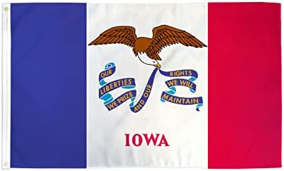 Iowai Állami Zászló - 3x5ft Prémium Poliészter Nyomtatott Zászló