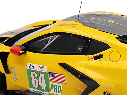 Chevy Corvette C8.R 64 Corvette Racing 24 Órás Le Mans-i (2022) 1/18 Modell Autó végsebessége TS0443