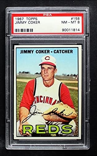 1967 Topps 158 Jim Coker Cincinnati Reds (Baseball Kártya) PSA a PSA 8.00 Vörösök
