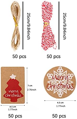 100 Karácsonyi Kategória Karácsonyi Kerek Kategória Lógni Címkék Karácsonyi Papír Címkék Kraft Ajándék Kategória Karácsonyi Kézműves