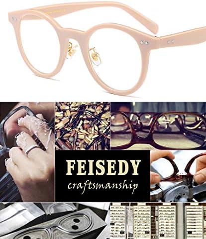 FEISEDY Olvasó Szemüveg Standard-Fit Teljes Keret Olvasók Kerek Szemüveg a Férfiak, mind a Nők B2478
