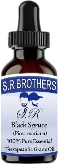 S. R Testvérek Fekete Lucfenyő (Picea Mariana) Pure & Natural Therapeautic Minőségű illóolaj Cseppentő 15ml