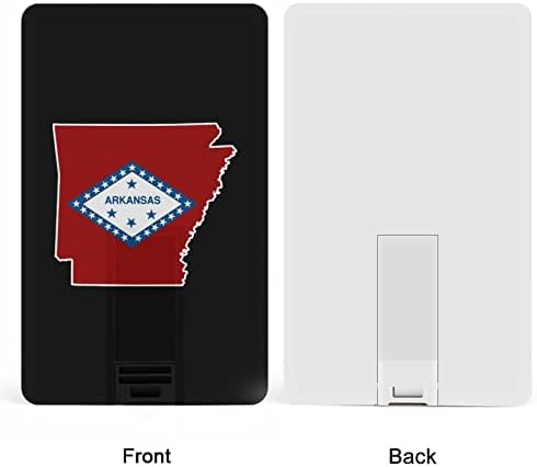 Az Arkansas-i Zászló Térkép USB Memory Stick Üzleti Flash-Meghajtók Kártya, Hitelkártya, bankkártya Alakú