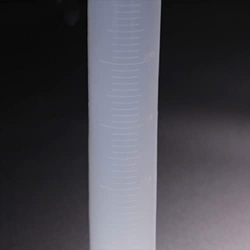 NUOBESTY Mérési Csésze Üveg kémcső 5db mérőhengerek mérőhengerek Műanyag mérőhengerbe Labor Vizsgálati Cső Műanyag Végzett