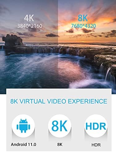 8K Android TV Box 11.0, RUPA Smart TV Box RK3566 4 magos 64 Bites, 8 GB RAM, 64 GB ROM Android Doboz 1000M Dual LAN WiFi 2.4