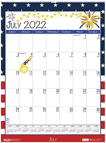 Ház Doolittle Havi Szezonális Asztal Pad Naptár, Akadémiai, 22 x 17 Cm, július - június (HOD1395-21)