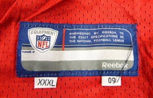 2009-ben a San Francisco 49ers Chilo Rachal 62 Játék Használt Piros Gyakorlat Jersey-XXXL 503 - Aláíratlan NFL Játék Használt