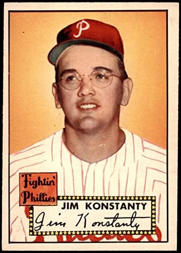 1952 Topps 108 Jim Konstanty Philadelphia Phillies (Baseball Kártya) EX Phillies