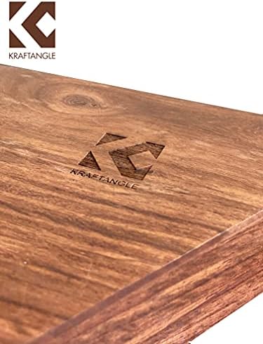 Kraftangle néha egyetlen Fából készült Asztal Tetején Masala Dabba Konténerek Üvegek Cum Konyhában, Fűszer Doboz Kanál ( 8 x 8 x 2 inch,