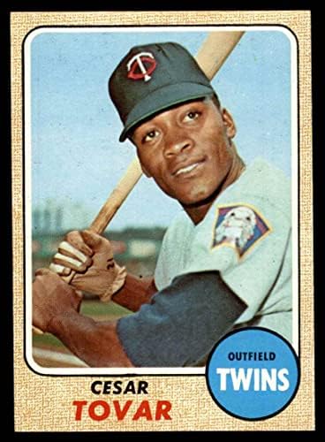 1968 Topps 420 Cesar Tovar/Sandy Valdespino Minnesota Twins (Baseball Kártya) NM Ikrek