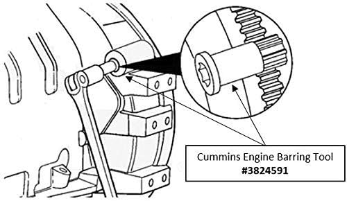 Moker Cummins Korlátozó Eszköz - Motor Korlátozó/Forgó Eszköz Kompatibilis a Cummins B/C Sorozat & Dodge Pickup 3.9 L, 5, 9 L, 6.7 L & 8.3 L