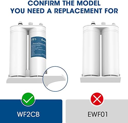 MARRIOTTO WF2CB vízszűrő - Kompatibilis Tiszta Forrás 2 vízszűrő, WF2CB, NGFC2000, FC100, Kenmore 469911, 469916, 3 Pack