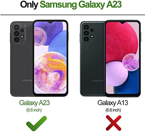 B-tutyi Samsung Galaxy A23 4G/5G Glitter Kristály Pillangó Szív Virágos Vékony TPU Luxus Ékszereik, Aranyos Védő Fedél Állvány+Szíj, a Samsung