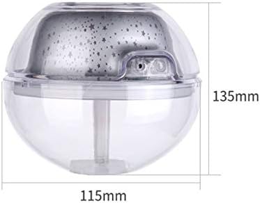 UXZDX Kreatív Levegő Párásító 500ml Kristály Ultrahangos Köd Készítő Humidificador Színes Projektor Éjszakai Fény Mini Aroma