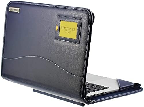 Broonel - Kontúr Sorozat - Kék, nagy teherbírású Bőr védőtok - Kompatibilis Dell Latitude E5440 14 Laptop