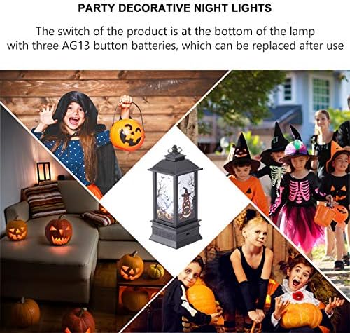 PartyKindom Bar LED Lámpa Dekoráció Regény Vihar Lámpás Nélkül Akkumulátor (Sütőtök) Halloween-Halloween Party