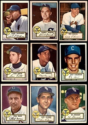 1952 Topps Chicago White Sox Alacsony Száma Csapat készen áll a Chicago White Sox (Set) VG White Sox
