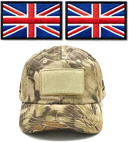 Anley Taktikai Egyesült Királyság Zászló Hímzett Foltok (2 Csomag) - 2x 3 egyesült KIRÁLYSÁG Zászló Katonai Egyenruhát Varrni