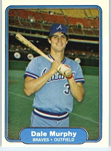 1982 Fleer Baseball Kártya 443 Dale Murphy Atlanta Braves Hivatalos MLB Trading Card (NYERS Állapot - EX vagy Jobb)