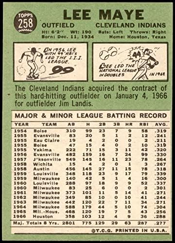 1967 Topps 258 Lee jó, biztos vagyok benne Cleveland indians (Baseball Kártya) NM Indiánok