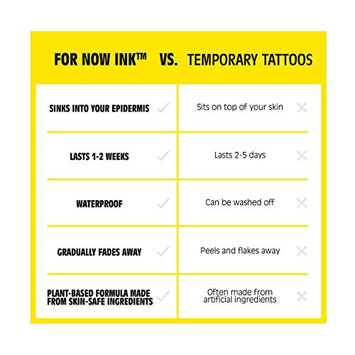Inkbox Ideiglenes Tetoválás Csomag, Hosszú távú Ideiglenes Tetoválás, magában Foglalja a Amore, valamint Terrapin a ForNow Vízálló tinta, Tart