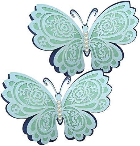 HANABASS lakberendezés 10 db Szülinapi Hálószoba Matrica, pillangókkal Matricák Dekorációs Ragasztó Négy Rétegű Papír Háttér